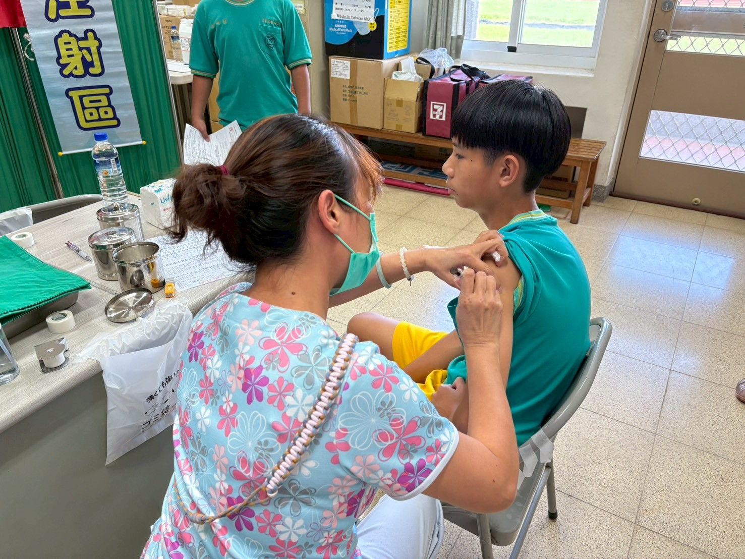 114年9月12日 芬園國中HPV施打照片1